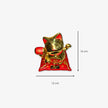 Gato de la suerte Solar color Dorado de plastico