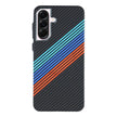Case de Cuero PU con Diseño de Carbono Galaxy A17 | Tricolor