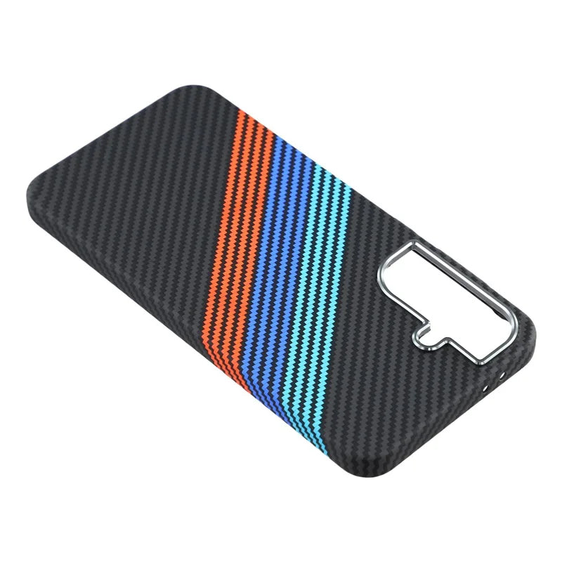 Case de Cuero PU con Diseño de Carbono Galaxy A17 | Tricolor