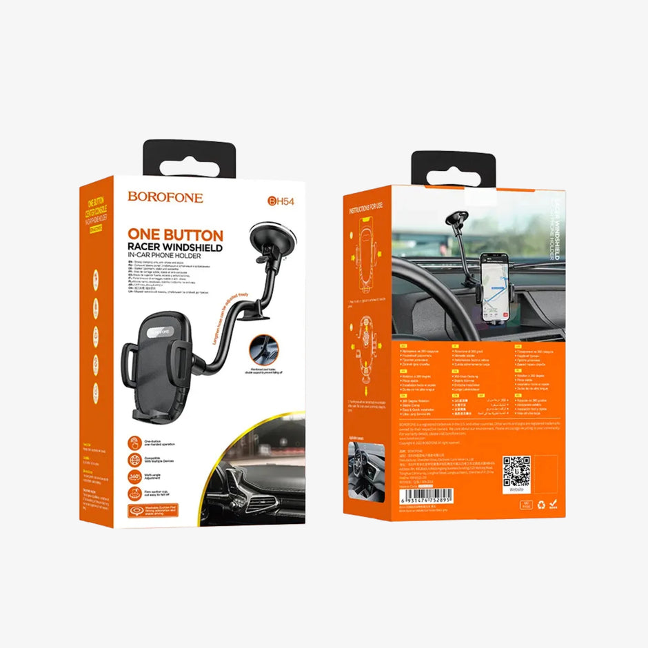 Soporte de Celular para Parabrisas Borofone BH54 Brazo Flexible