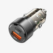 Cargador de Auto y Mototaxi Borofone 83W Dual Metálico + Cable Tipo C