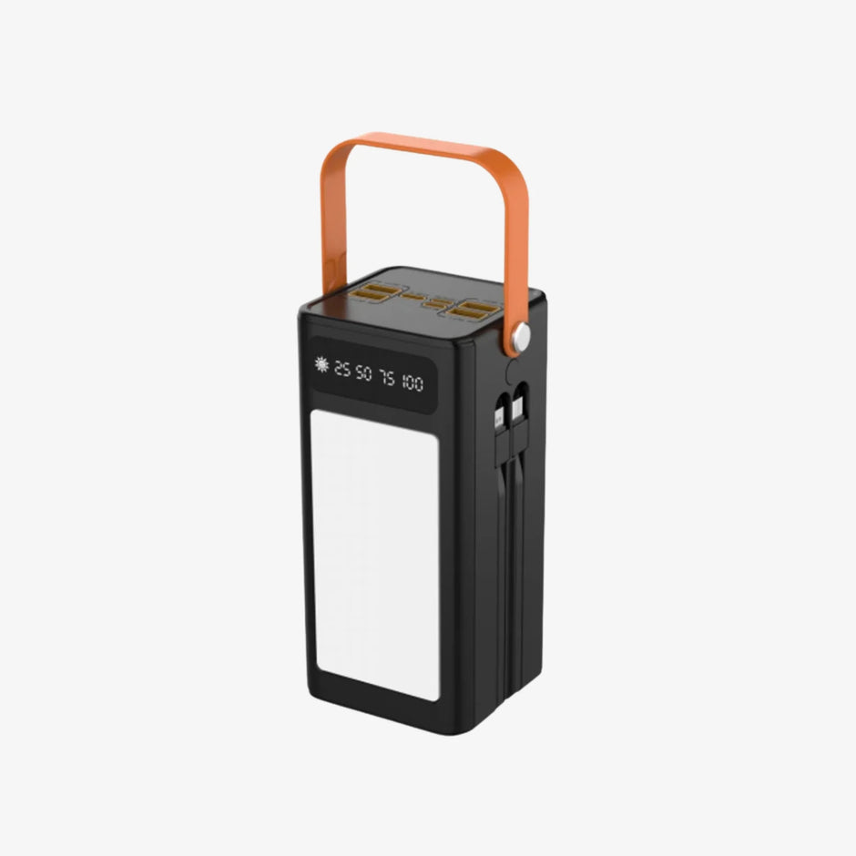 Power Bank Aldeepo 50,000mAh | Batería Portátil con Linterna LED