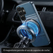 Case Diseño Fibra con Parante Giratorio S25 FE (Magsafe) | Azul