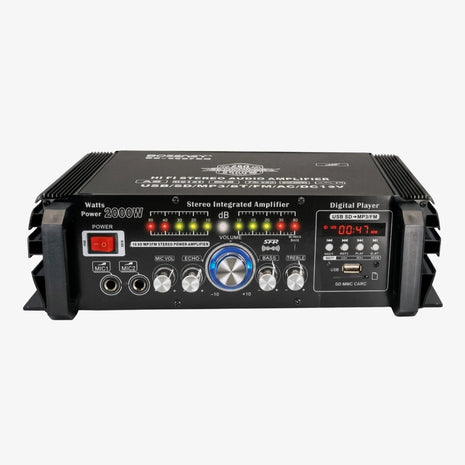 Amplificador de Audio Bluetooth 2000W USB FM SD | BOSSNEY