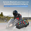 Audífono para Casco con Iluminación 40 H RGB Bluetooth 6.0 y Sonido HD | BOSSNEY