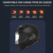 Audífono para Casco con Iluminación 40 H RGB Bluetooth 6.0 y Sonido HD | BOSSNEY