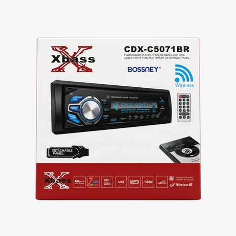 Autoradio Bossney CDX-C5071BR Bluetooth / USB / SD / Aux / Panel Desmontable