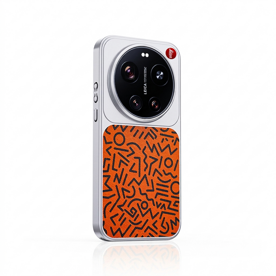 Case Jungla de piel Colorida Xiaomi 17 Ultra | Graffiti Naranja