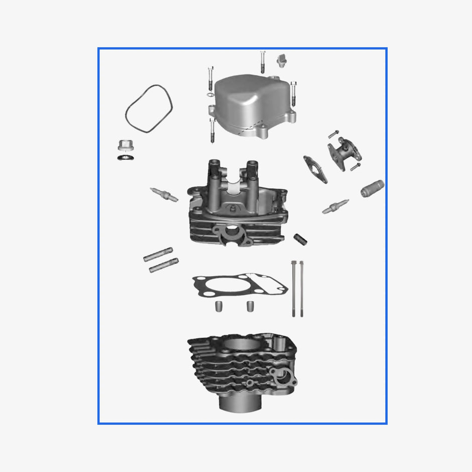 Culata completa - Bajaj Torito 4T CROM Z