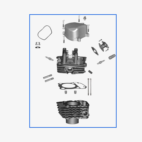 Culata completa - Bajaj Torito 4T CROM Z