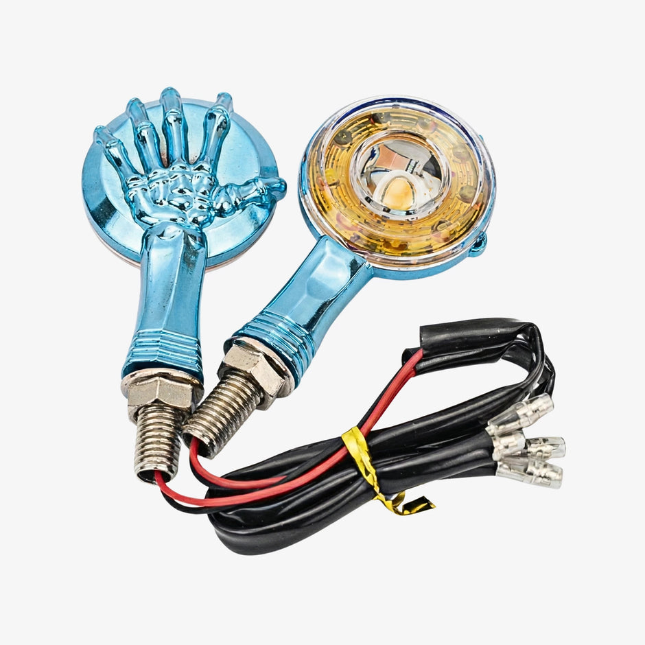 Faro Direccional Gdbs-010 Celeste Para Moto
