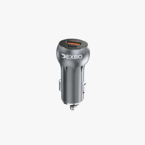 Cigarrera de Auto y Mototaxi DEXBO 10A | Tipo-C + USB con Cable 1.2M