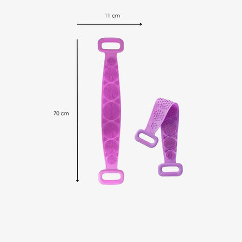 Cepillo Corporal Doble Cara De Silicona Espalda Para Baño