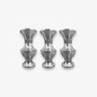 Jarrón Decorativo Plateado Set 3 pcs-  Decoración de Lujo Calle Lima 51