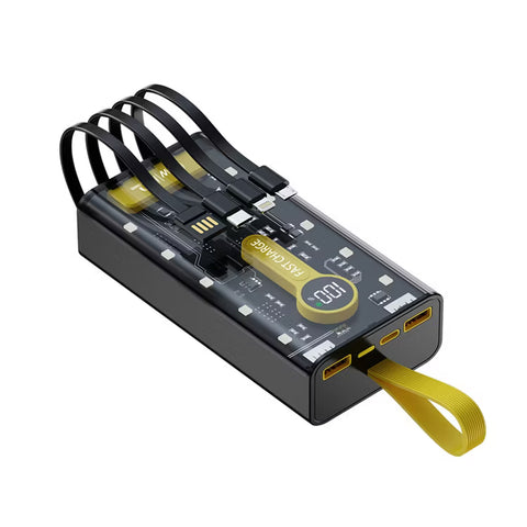 Batería Portátil 10000 mAh PD 22.5W Carga Rápida ( 4 cables integrados) ALDEEPO