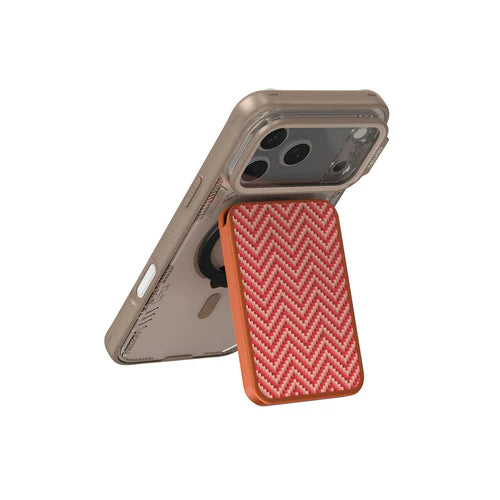 Tarjetero Parante Wallet Stand Nillkin FiberMate Magnetic ( Naranja)