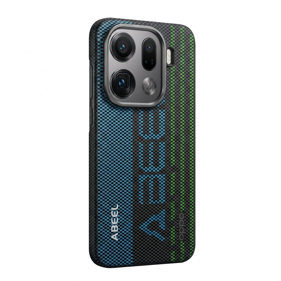 Case Carbono Deluxe 6D Oppo Find X9 Pro | Blue Track