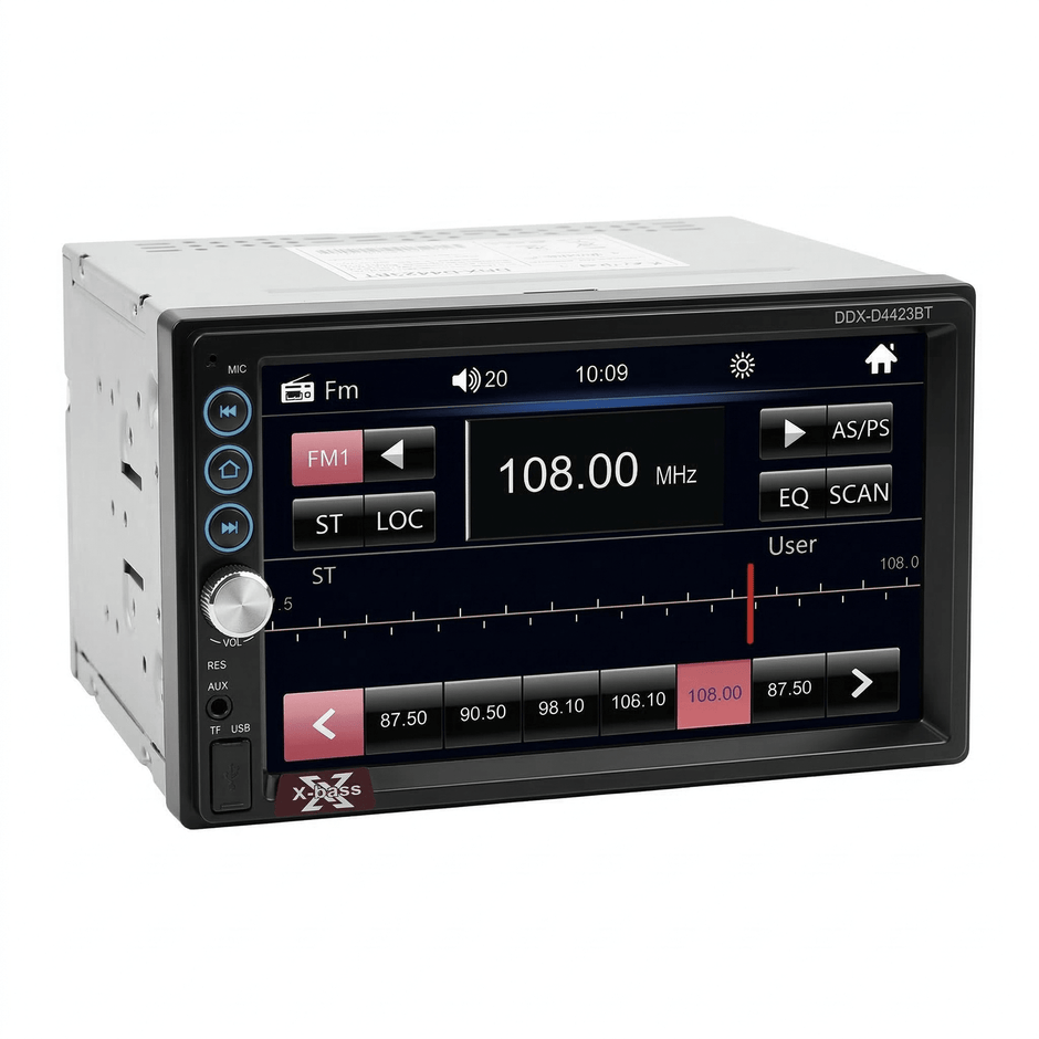 Autoradio Pantalla X-bass con Bluetooth para Auto y Mototaxi