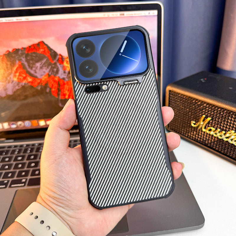 Case Carbono Camshield Honor Magic 8 Pro | Gris Plateado