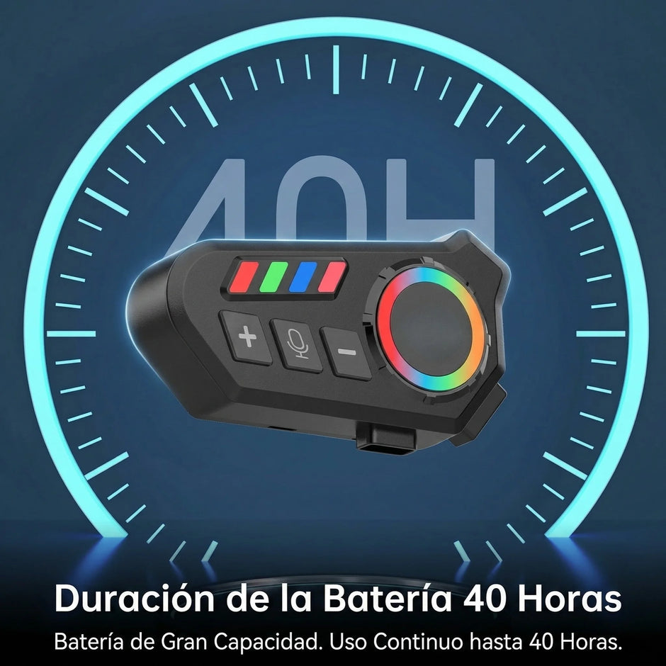 Audifono Casco Moto K06a Bluetooth 6.0 Ruido HD 40h Bateria | HELMET