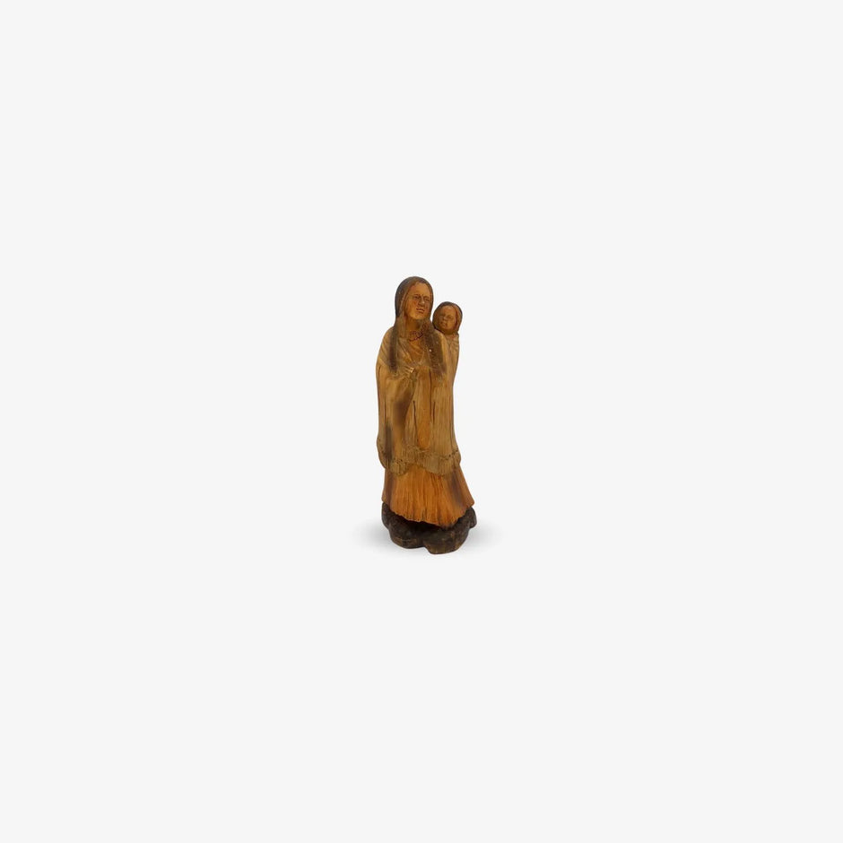 Escultura de Adorno Madre con Niño