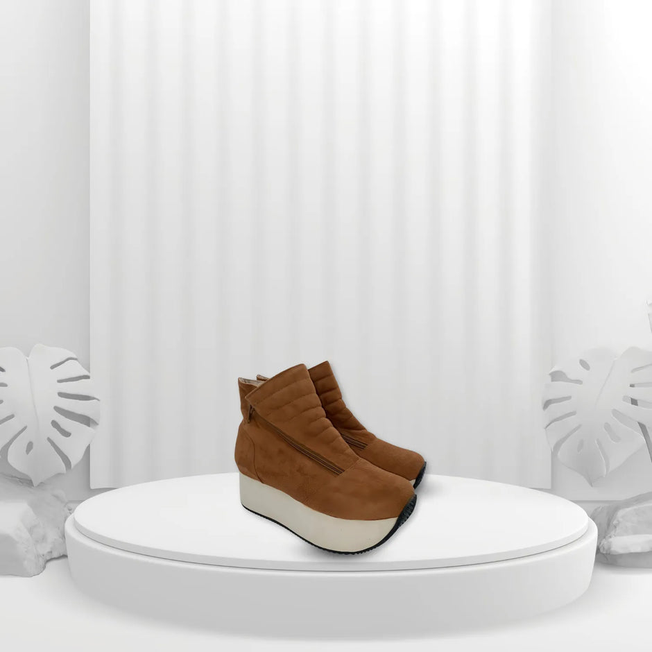 Botines para Mujer con Suela alta color Camello