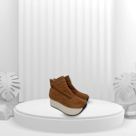 Botines para Mujer con Suela alta color Camello