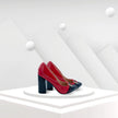 Tacones Charol para mujer de punta y tacón negro