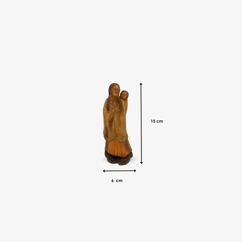 Escultura de Adorno Madre con Niño
