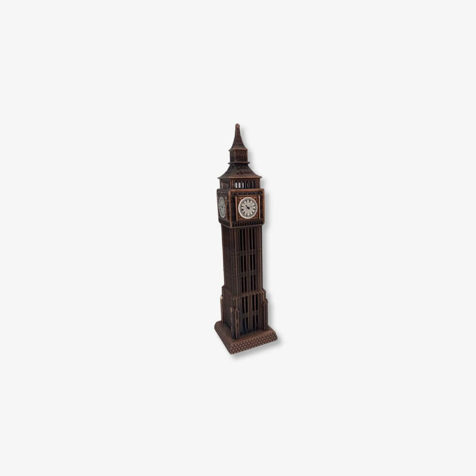 Estatua de bronce antiguo Big Ben, estilo europeo, estatuilla de Metal, decoración del hogar