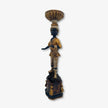 Figura Decorativa de Estilo Oriental, Escultura de Resina Pintada a Mano