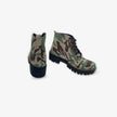 Botines de Camuflaje  con Pasador y  Plataforma para Mujer