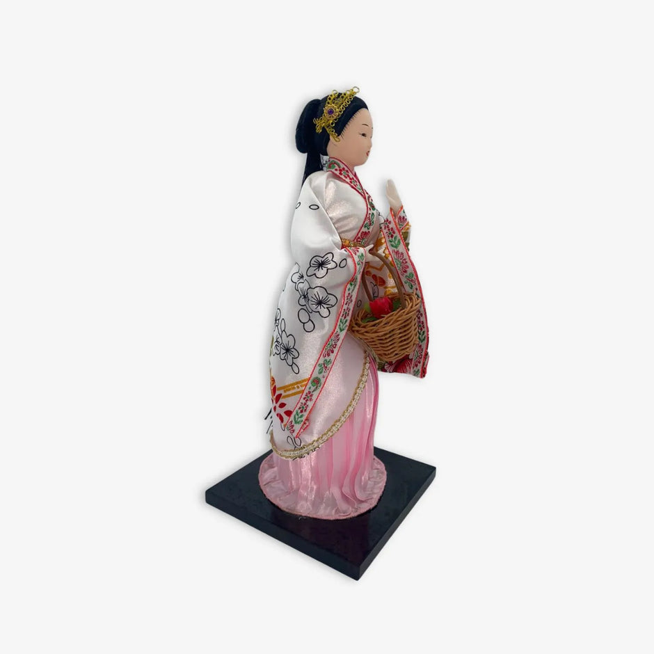 Adorno Figura Muñeca de Seda Tradicional  de Traje Antiguo Chino