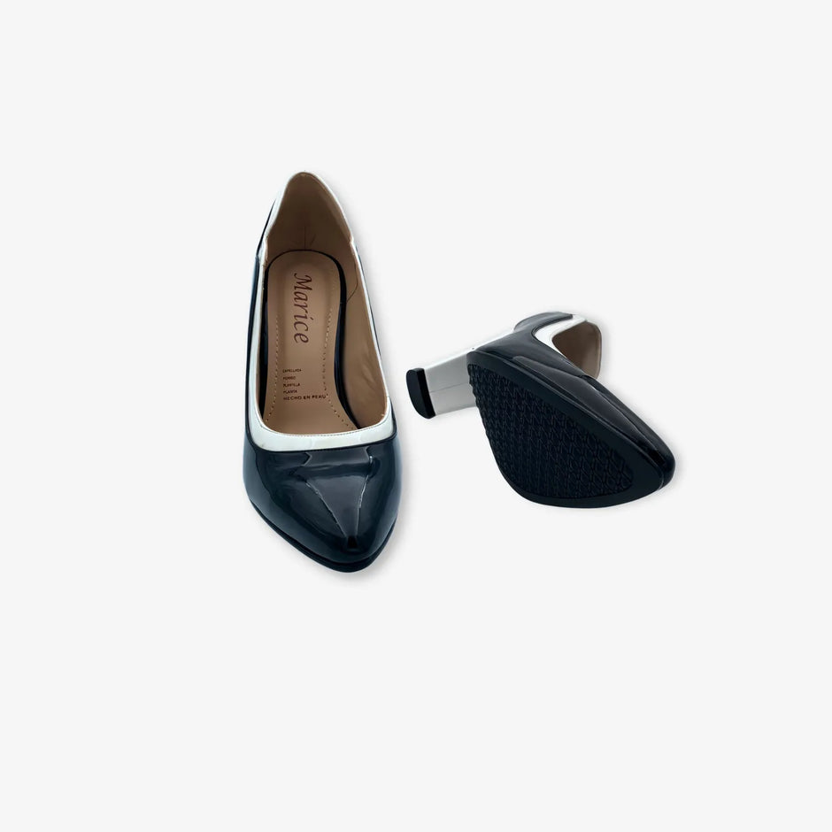 Tacones Charol para mujer doble color