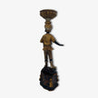 Figura Decorativa de Estilo Oriental, Escultura de Resina Pintada a Mano