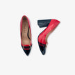 Tacones Charol para mujer de punta y tacón negro