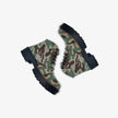 Botines de Camuflaje  con Pasador y  Plataforma para Mujer