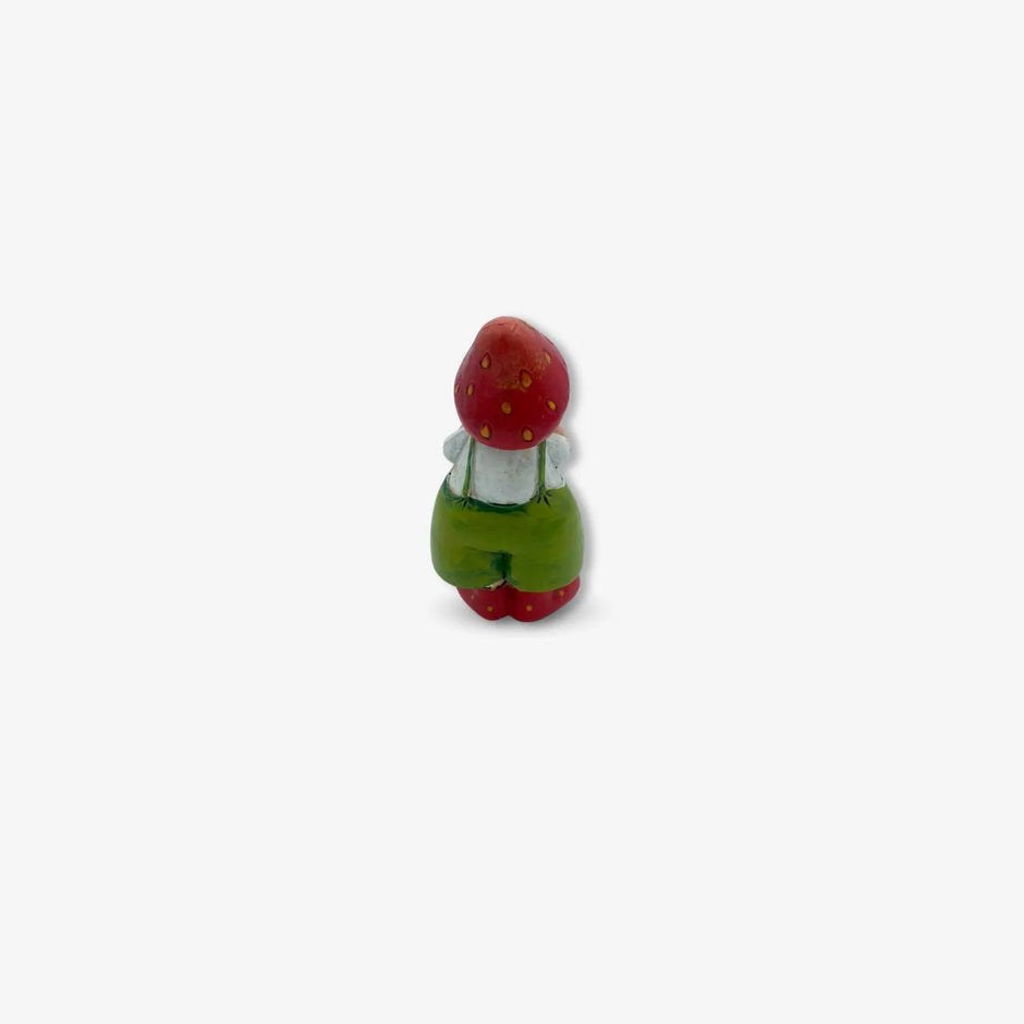 Adorno Figura Decorativa de Niños  con Cesta de Fresas