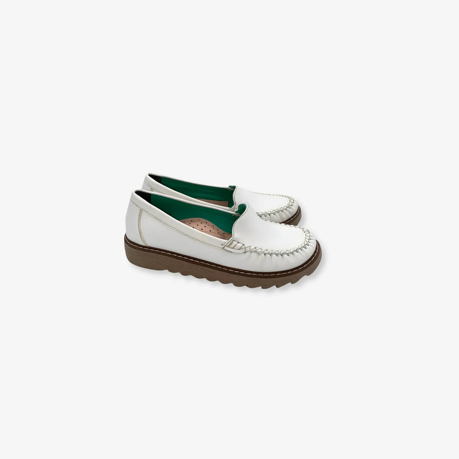 Zapatos Mocasines casuales para mujer Blancos