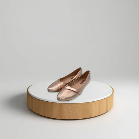 Zapato Planos Ballerina  para Mujer Piazza Oro Rosa