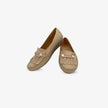 Zapatos Mocasin con detalles color Beige
