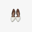 Tacones charoles para mujer doble color en blanco y negro