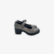Zapatos para mujer con correa Modelo Mary Jane en plomo cromado
