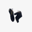 Botines con taco para mujer con pasador en la parte de atras en color negro