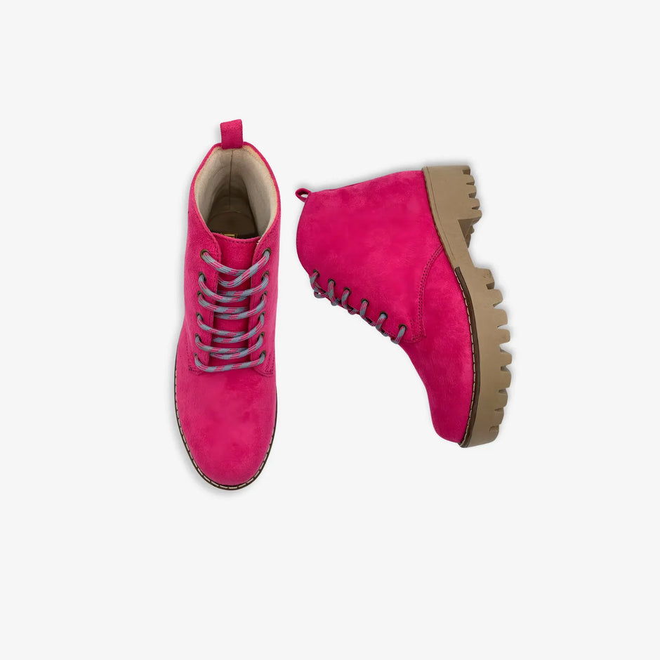 Botines de Gamuza con Pasador y  Plataforma para Mujer