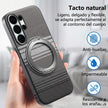 Case Diseño Fibra con Parante Giratorio A17 (Magsafe) | Negro
