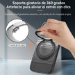Case Diseño Fibra con Parante Giratorio A17 (Magsafe) | Negro