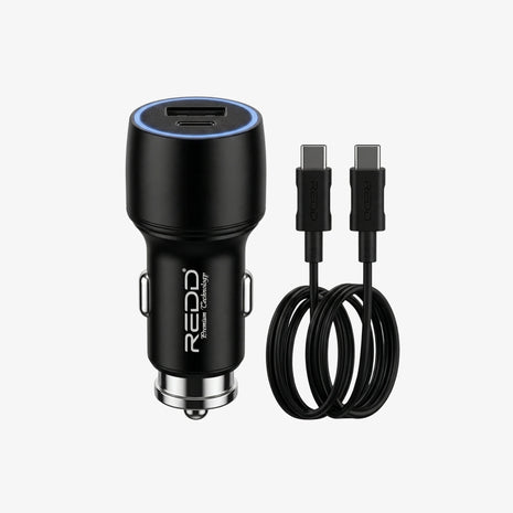 Cigarrera para Auto y Mototaxi REDD 87W Turbo PD | Incluye Cable USB-C a USB-C