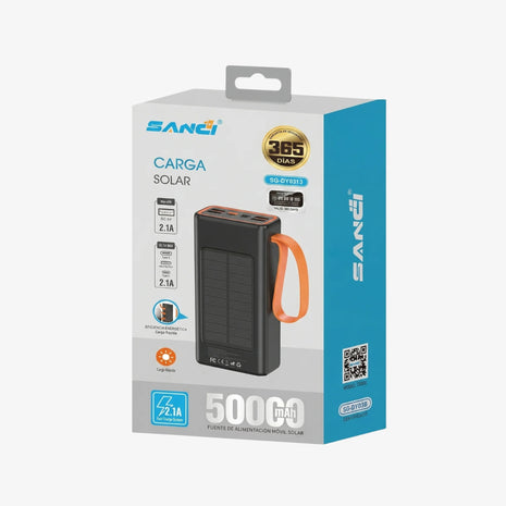 Power Bank 2.1A con Pantalla Digital LED 50000mAh | SANCI