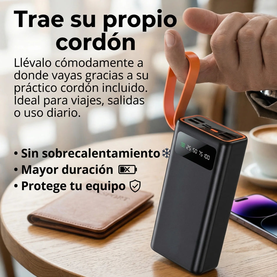 Power Bank 2.1A con Pantalla Digital LED 50000mAh | SANCI